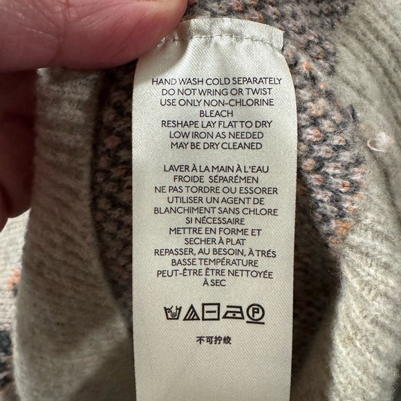 ANTHROPOLOGIE Animal Print Cowl Neck Tunic Sweater 3XL | EUC - Picture 5 of 6